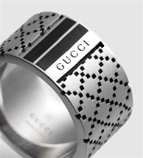 gucci silber ring|Gucci sterling silver rings.